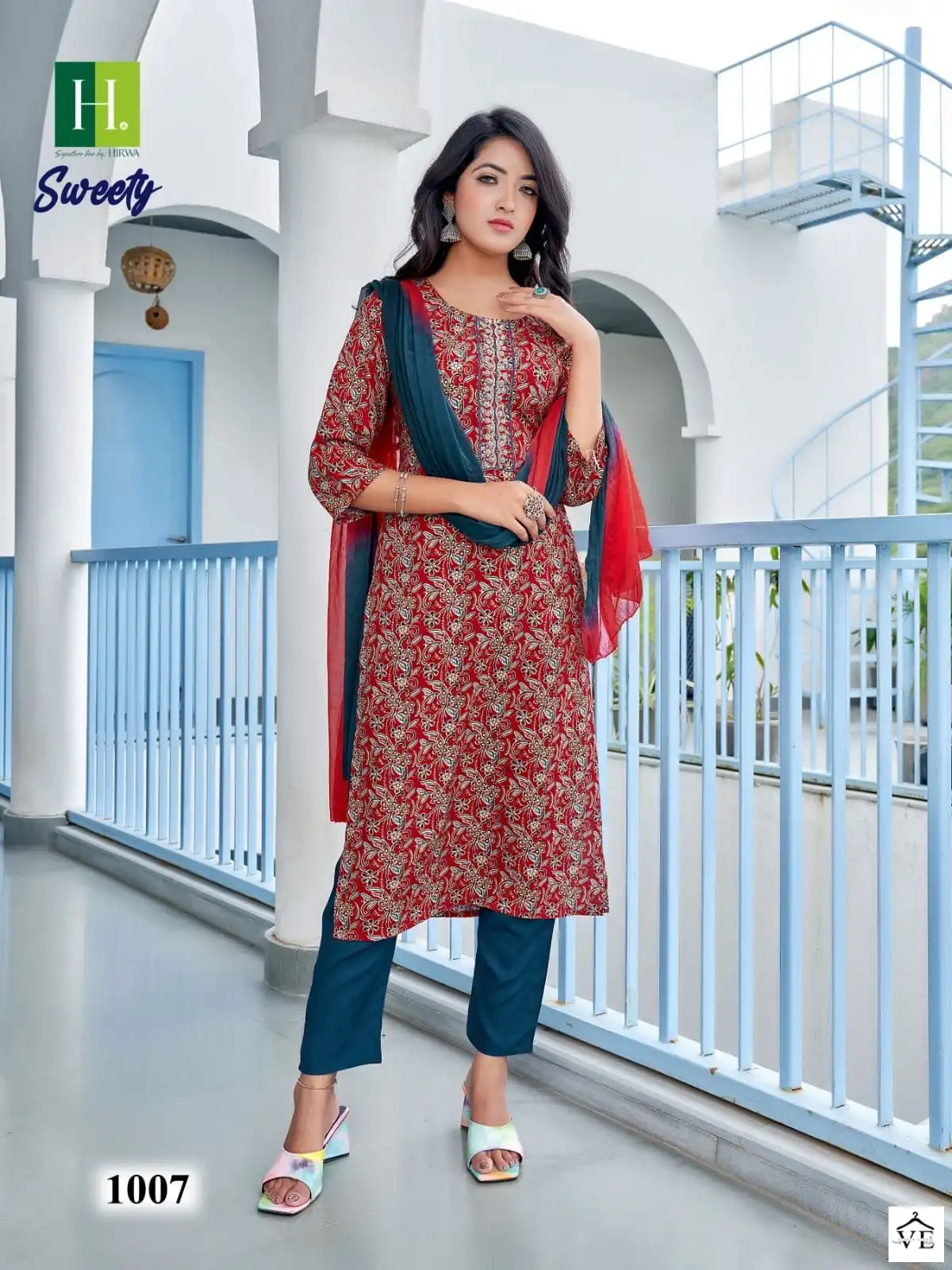 Hirwa Sweety Heavy Rayon Wholesale Readymade Salwar Suit Catalog — Wholesale Salwar Suits, MPA wholesale from Surat - Gallery Image 8