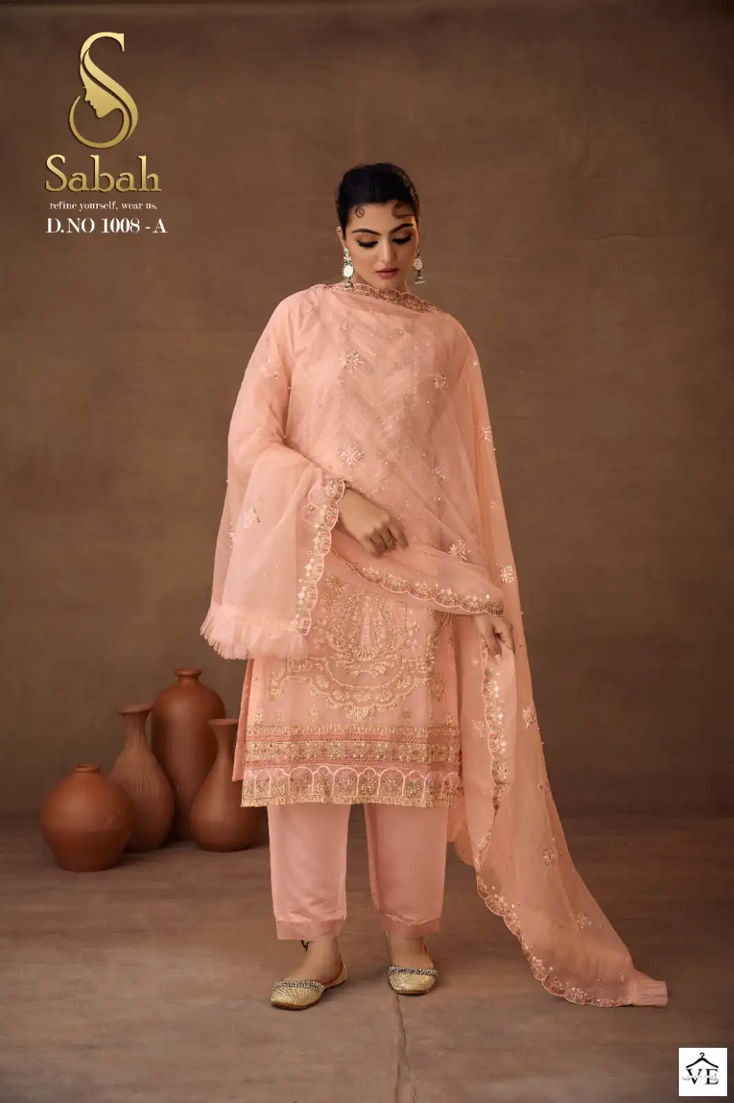 Sabah Riya Organza Wholesale Readymade Suits Catalog — Wholesale Salwar Suits, MPA wholesale from Surat — view 5