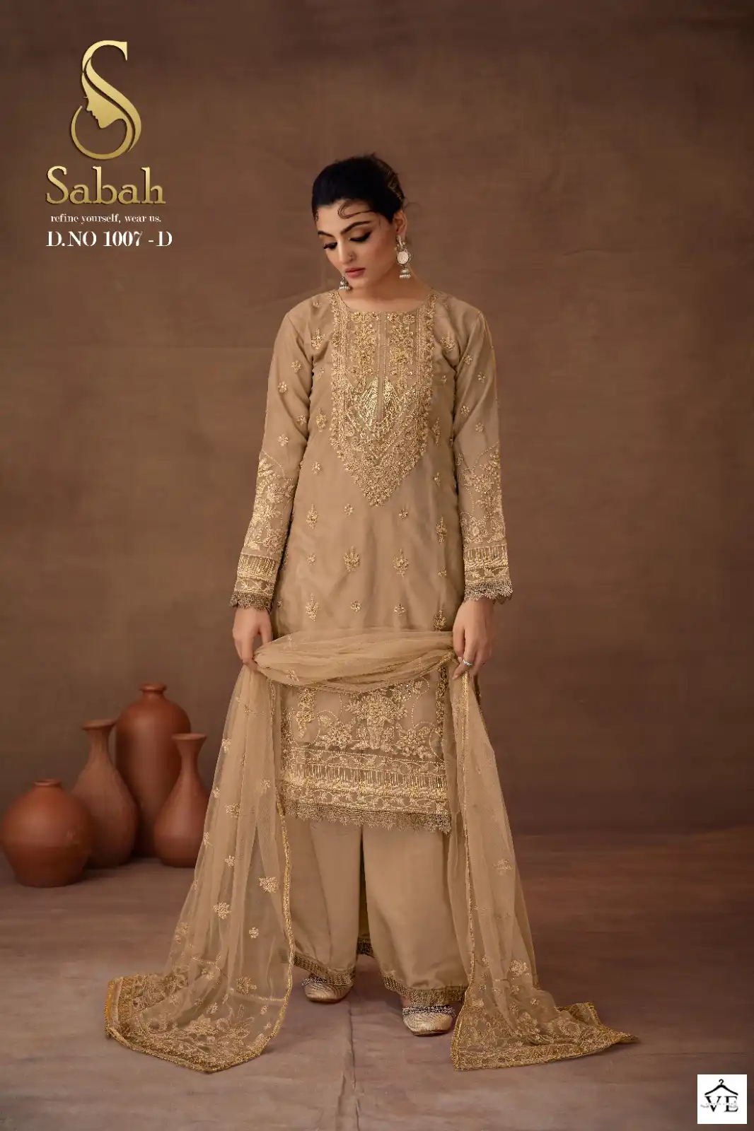 Sabah Siya Organza Wholesale Designer Suit Catalog — Wholesale Salwar Suits, MPA wholesale from Surat — view 4