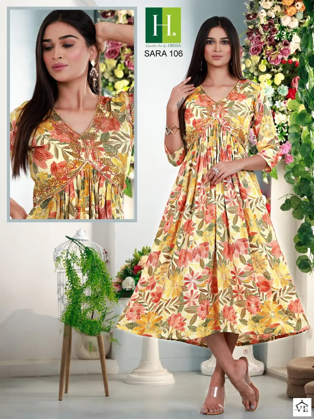 Hirwa Sara Heavy Rayon Wholesale Kurti Catalog — Wholesale Kurtis, MPA wholesale from Surat - Gallery Image 4