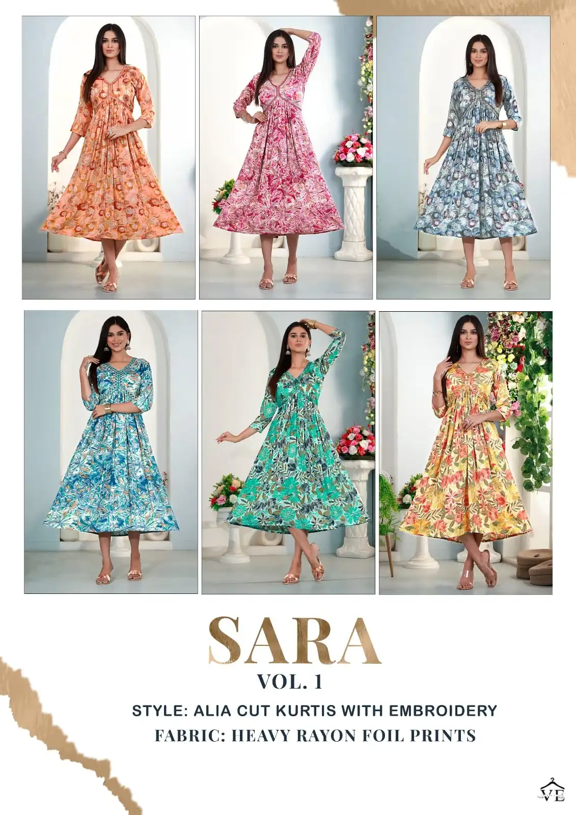 Hirwa Sara Heavy Rayon Wholesale Kurti Catalog — Wholesale Kurtis, MPA wholesale from Surat — view 7