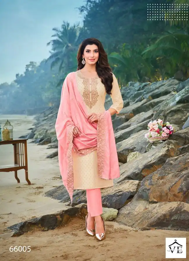 Kapil Trendz Silk Modal Silk Wholesale Readymade Suits Catalog — Wholesale Salwar Suits, MPA wholesale from Surat - Gallery Image 5