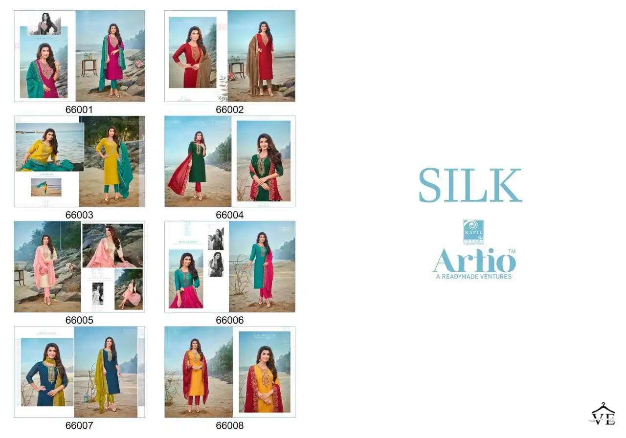 Kapil Trendz Silk Modal Silk Wholesale Readymade Suits Catalog — Wholesale Salwar Suits, MPA wholesale from Surat — view 9