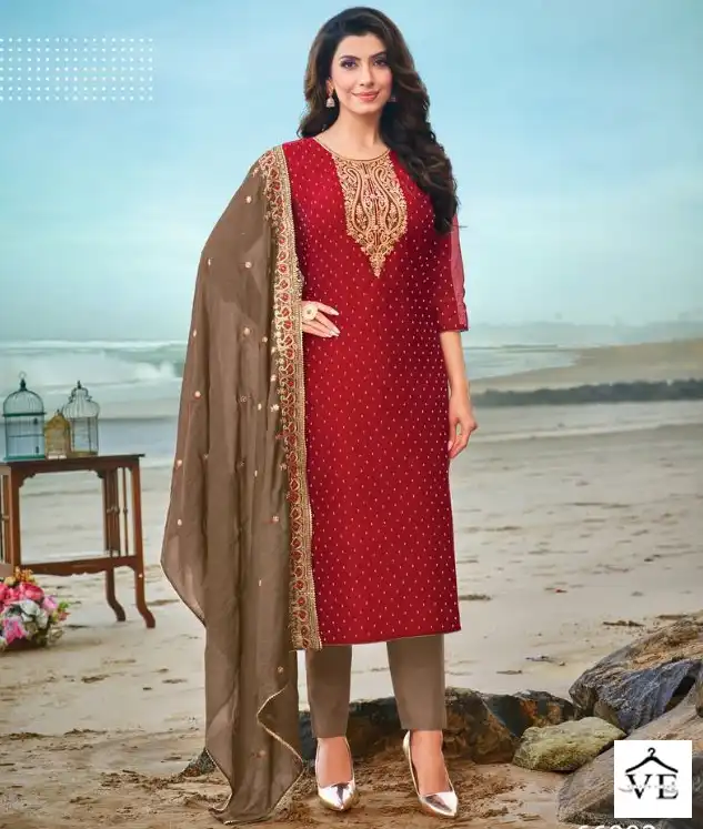 Kapil Trendz Silk Modal Silk Wholesale Readymade Suits Catalog — Wholesale Salwar Suits, MPA wholesale from Surat — view 1