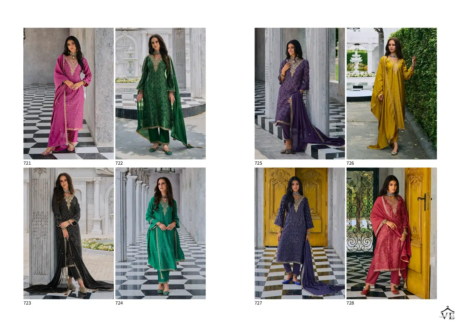 Kilory Trendz Silk Of Bandhej 2 Pure Viscose Musline Wholesale Designer Salwar Suit Catalog — Wholesale Salwar Suits, MPA wholesale from Surat — view 8