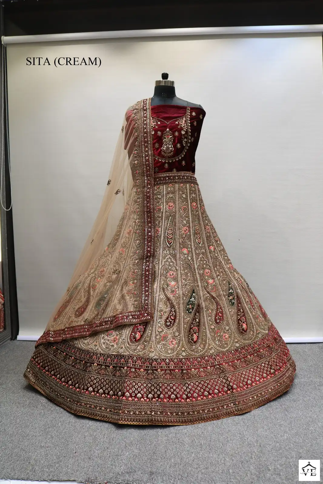 Vaishnai Sita Lycra Velvet Wholesale Bridal Lehenga Catalog — Wholesale Lehenga, MPA wholesale from Surat — view 2