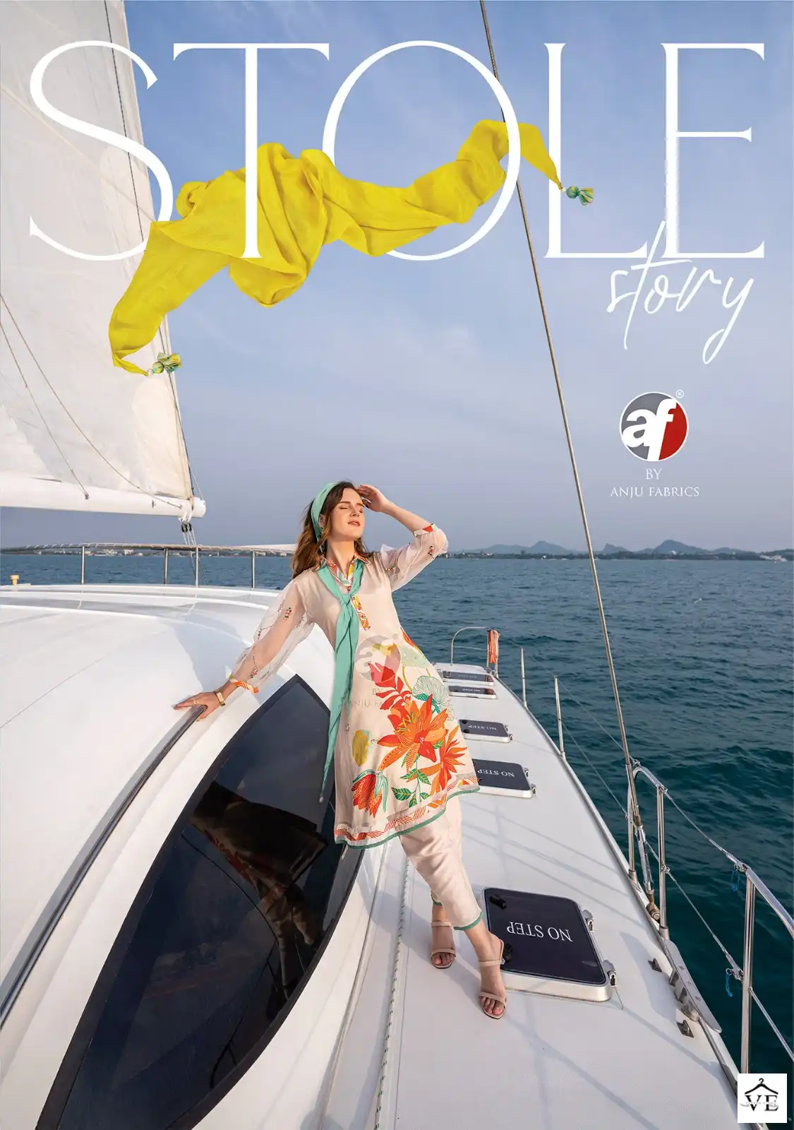 Anju Fabrics Stole Story Pure Natural Crape Silk Wholesale Fancy Kurtis Pant With Scraf Catalog — Wholesale Kurtis, MPA wholesale from Surat - Gallery Image 7