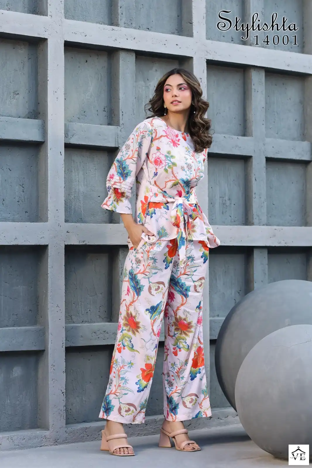 Vardan Ethnic Stylishta Vol 14 Muslin Wholesale Fancy Tunic Top With Pant Cord Sets Catalog — Wholesale Kurtis, MPA wholesale from Surat — view 2