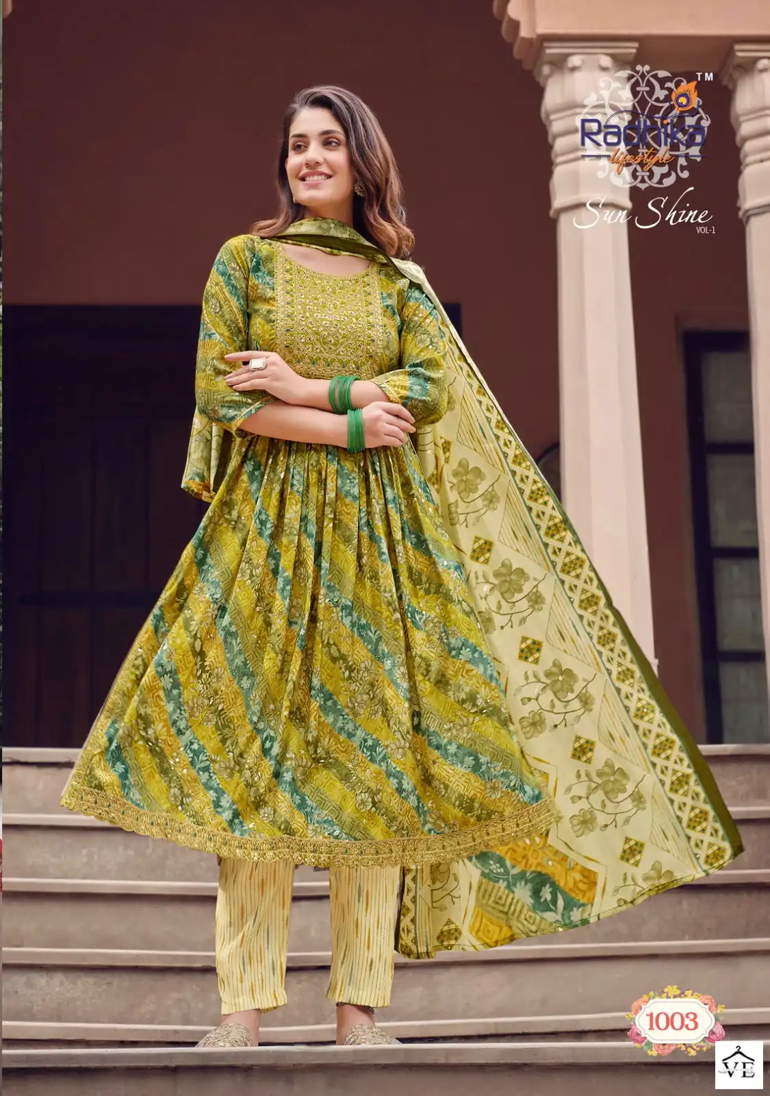 Radhika Lifestyle Sunshine Vol 1 Pure Modal Muslin Wholesale Readymade Salwar Suit Catalog — Wholesale Salwar Suits, MPA wholesale from Surat - Gallery Image 4