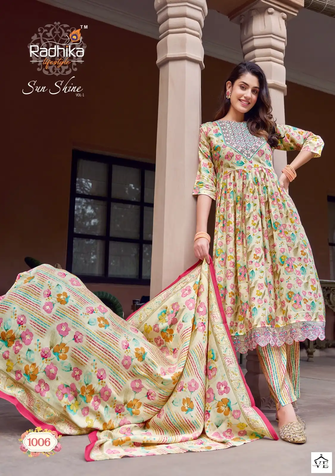 Radhika Lifestyle Sunshine Vol 1 Pure Modal Muslin Wholesale Readymade Salwar Suit Catalog — Wholesale Salwar Suits, MPA wholesale from Surat - Gallery Image 7