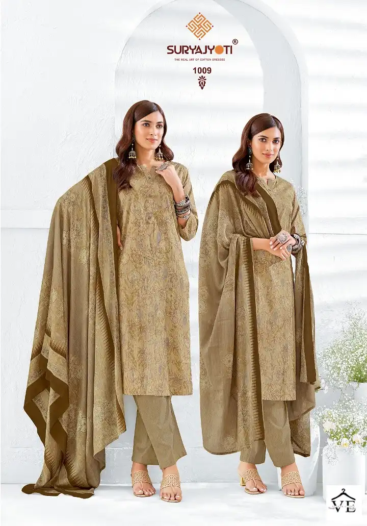 Suryajyoti Poshak Vol 1 Cotton Wholesale Readymade Salwar Suit Catalog — Wholesale Salwar Suits, MPA wholesale from Surat - Gallery Image 3