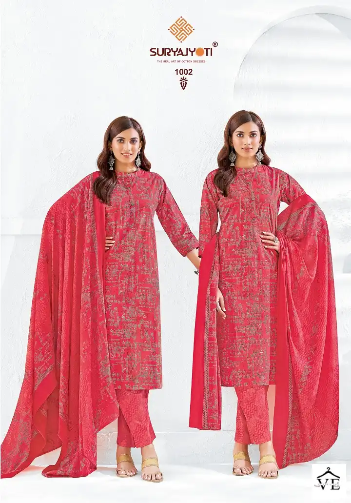 Suryajyoti Poshak Vol 1 Cotton Wholesale Readymade Salwar Suit Catalog — Wholesale Salwar Suits, MPA wholesale from Surat - Gallery Image 6
