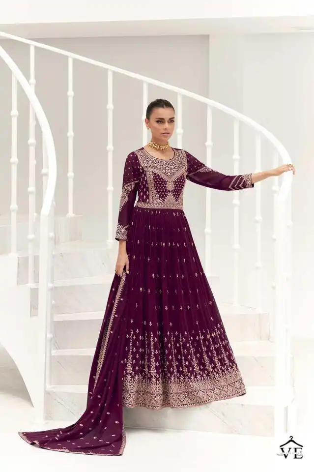 Aashirwad Taara Real Georgette Wholesale Designer Readymade Anarkali Suit With Dupatta Catalog — Wholesale Salwar Suits, Aashirwad Creation wholesale from Surat — view 3