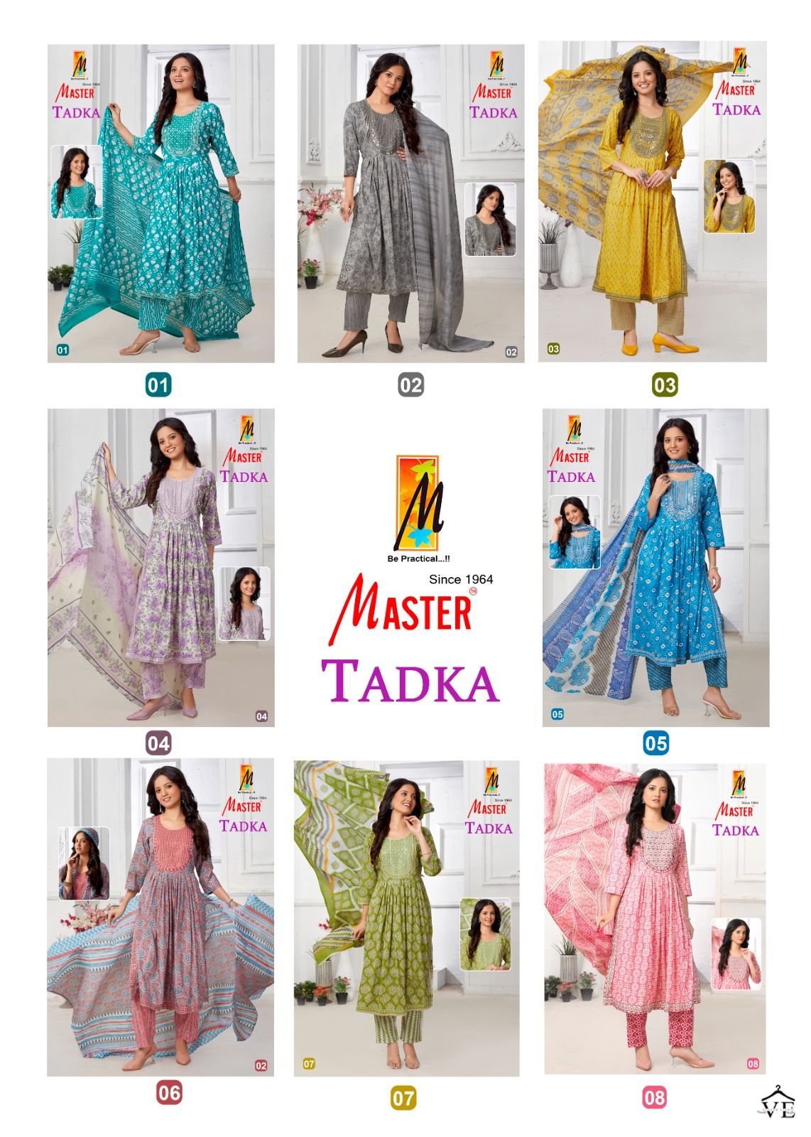 Master Tadka Two Tone Print Wholesale Readymade Suit Catalog — Wholesale Salwar Suits, MPA wholesale from Surat — view 9
