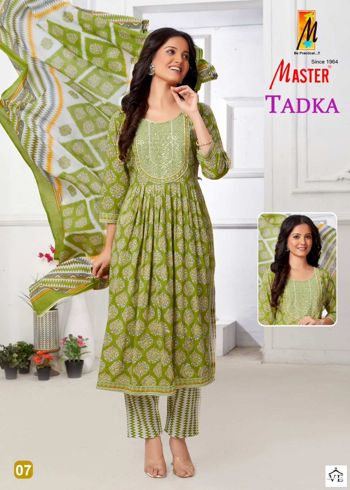 Master Tadka Two Tone Print Wholesale Readymade Suit Catalog — Wholesale Salwar Suits, MPA wholesale from Surat - Gallery Image 6