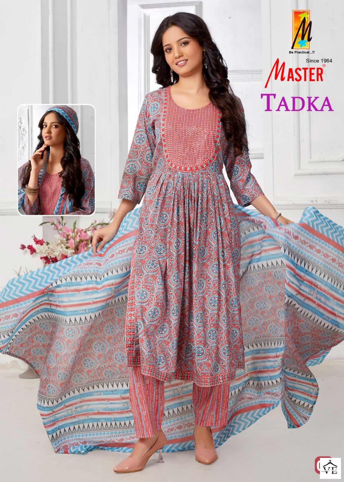 Master Tadka Two Tone Print Wholesale Readymade Suit Catalog — Wholesale Salwar Suits, MPA wholesale from Surat - Gallery Image 7