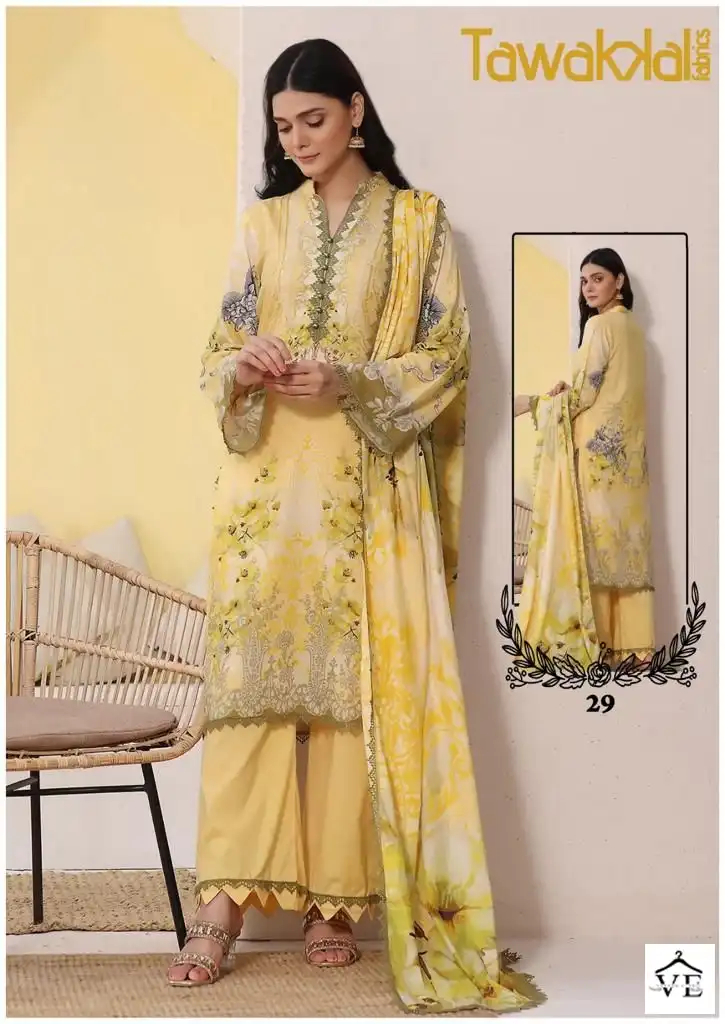 Tawakkal Mehroz Luxury Heavy Cotton Collection Vol 3 Cotton Wholesale Pakistani Salwar Suit Catalog — Wholesale Salwar Suits, MPA wholesale from Surat - Gallery Image 9