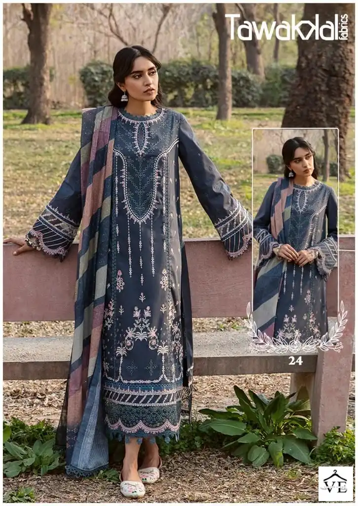 Tawakkal Mehroz Luxury Heavy Cotton Collection Vol 3 Cotton Wholesale Pakistani Salwar Suit Catalog — Wholesale Salwar Suits, MPA wholesale from Surat - Gallery Image 3