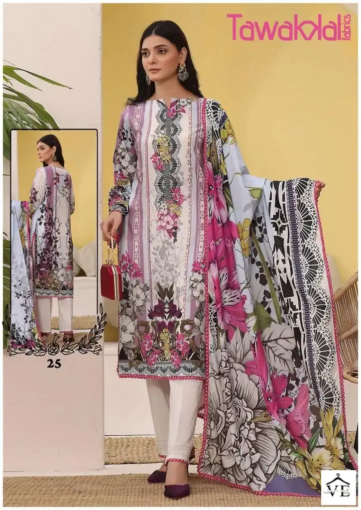 Tawakkal Mehroz Luxury Heavy Cotton Collection Vol 3 Cotton Wholesale Pakistani Salwar Suit Catalog — Wholesale Salwar Suits, MPA wholesale from Surat - Gallery Image 4