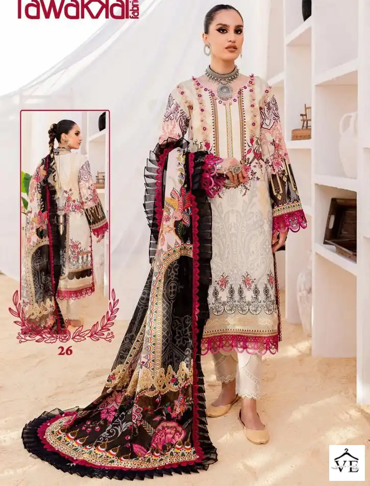 Tawakkal Mehroz Luxury Heavy Cotton Collection Vol 3 Cotton Wholesale Pakistani Salwar Suit Catalog — Wholesale Salwar Suits, MPA wholesale from Surat — view 1
