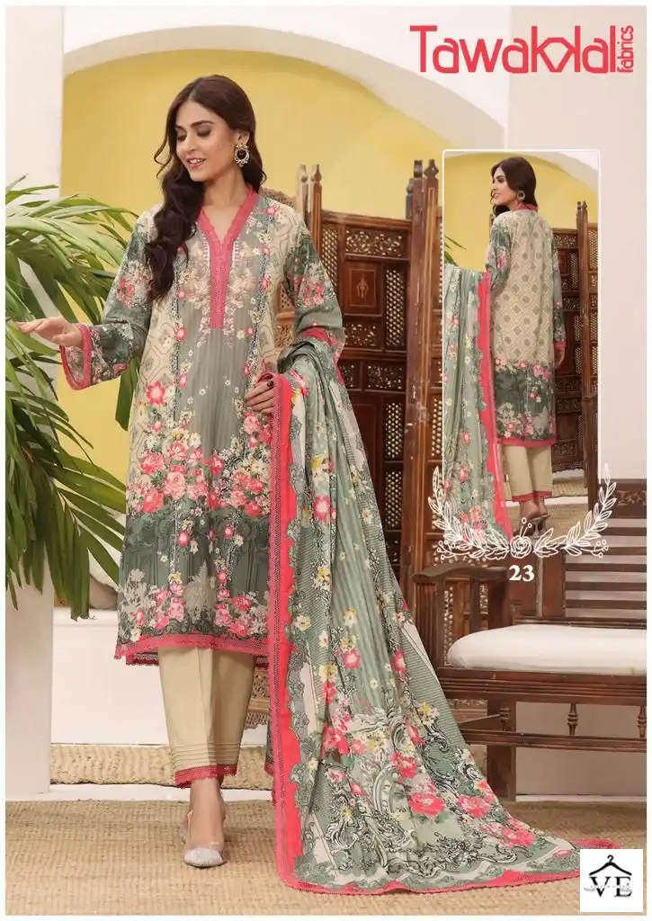 Tawakkal Mehroz Luxury Heavy Cotton Collection Vol 3 Cotton Wholesale Pakistani Salwar Suit Catalog — Wholesale Salwar Suits, MPA wholesale from Surat - Gallery Image 5