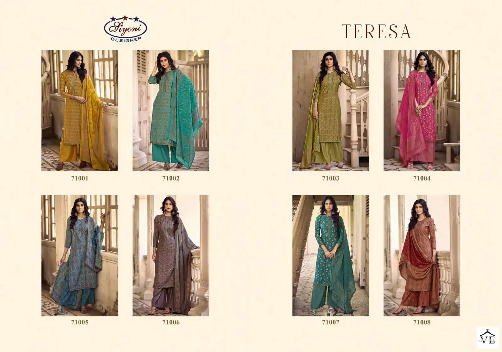 Siyoni Designer Teresa Heavy Maslin Silk Wholesale Designer Salwar Suit Catalog — Wholesale Salwar Suits, MPA wholesale from Surat — view 8