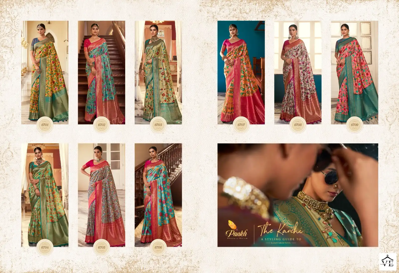 Pankh The Kanchi Digital Printed Wholesale Saree Catalog — Wholesale Sarees, MPA wholesale from Surat — view 10