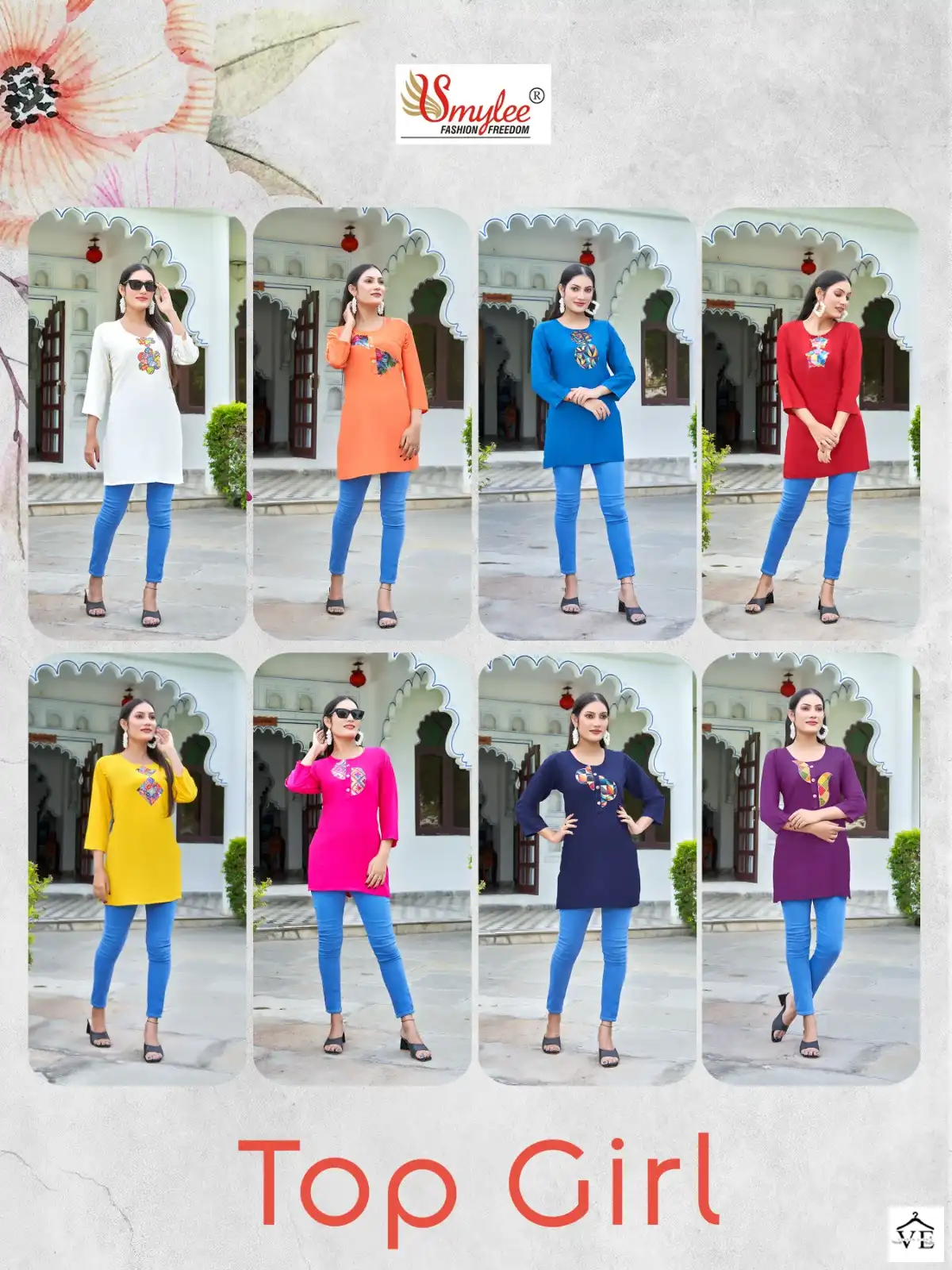 Rung Top Girl Heavy Liva Approved Rayon Wholesale Short Top Catalog — Wholesale Kurtis, MPA wholesale from Surat — view 9