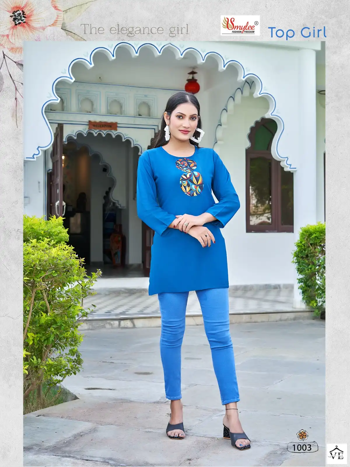 Rung Top Girl Heavy Liva Approved Rayon Wholesale Short Top Catalog — Wholesale Kurtis, MPA wholesale from Surat - Gallery Image 2