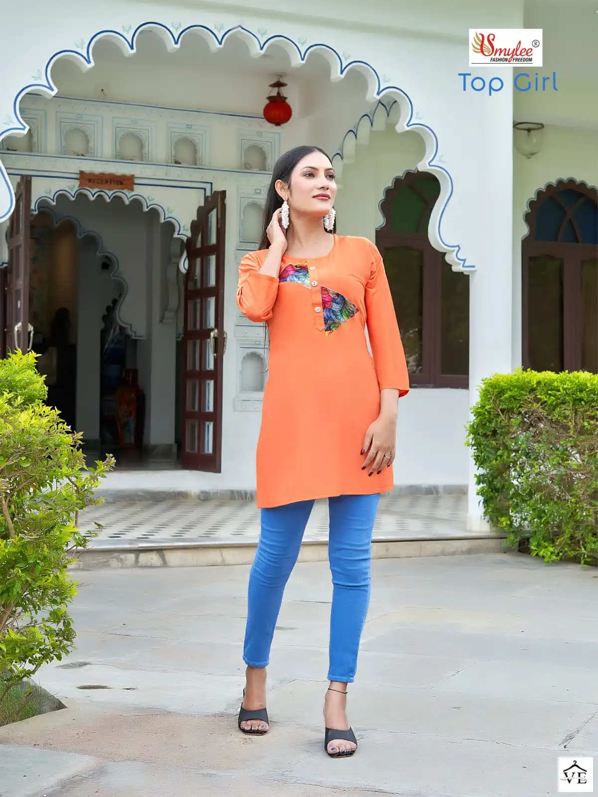 Rung Top Girl Heavy Liva Approved Rayon Wholesale Short Top Catalog — Wholesale Kurtis, MPA wholesale from Surat - Gallery Image 5
