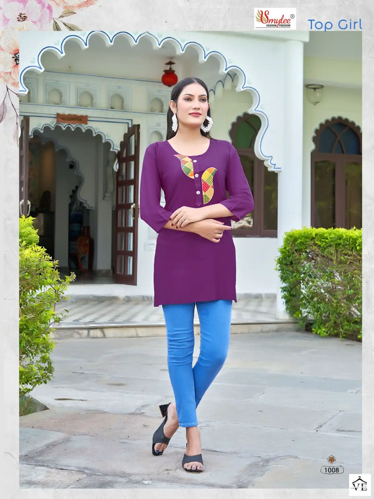 Rung Top Girl Heavy Liva Approved Rayon Wholesale Short Top Catalog — Wholesale Kurtis, MPA wholesale from Surat - Gallery Image 6