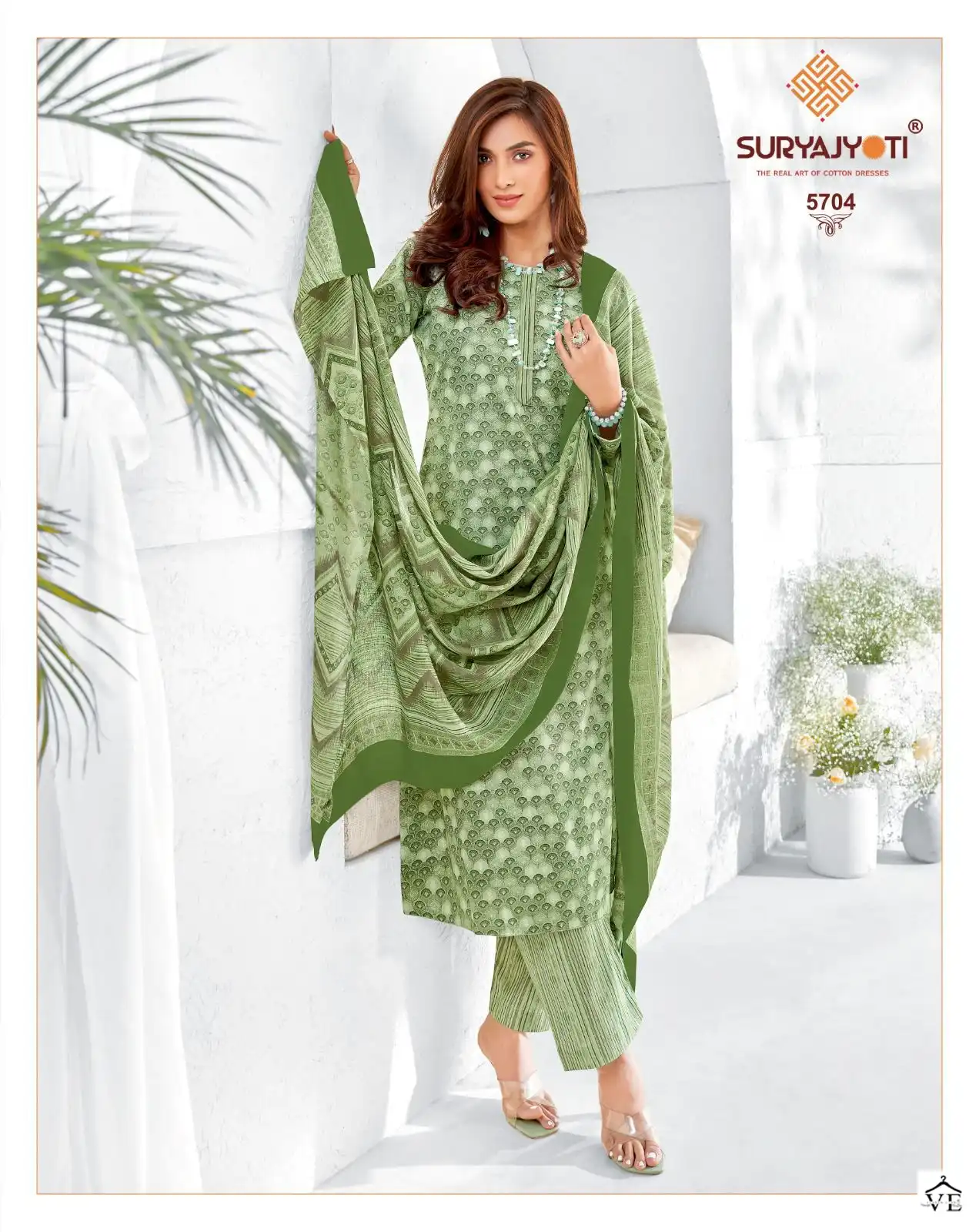 Suryajyoti Trendy Cotton Vol 57 Cotton Wholesale Salwar Suit Catalog — Wholesale Salwar Suits, MPA wholesale from Surat - Gallery Image 13