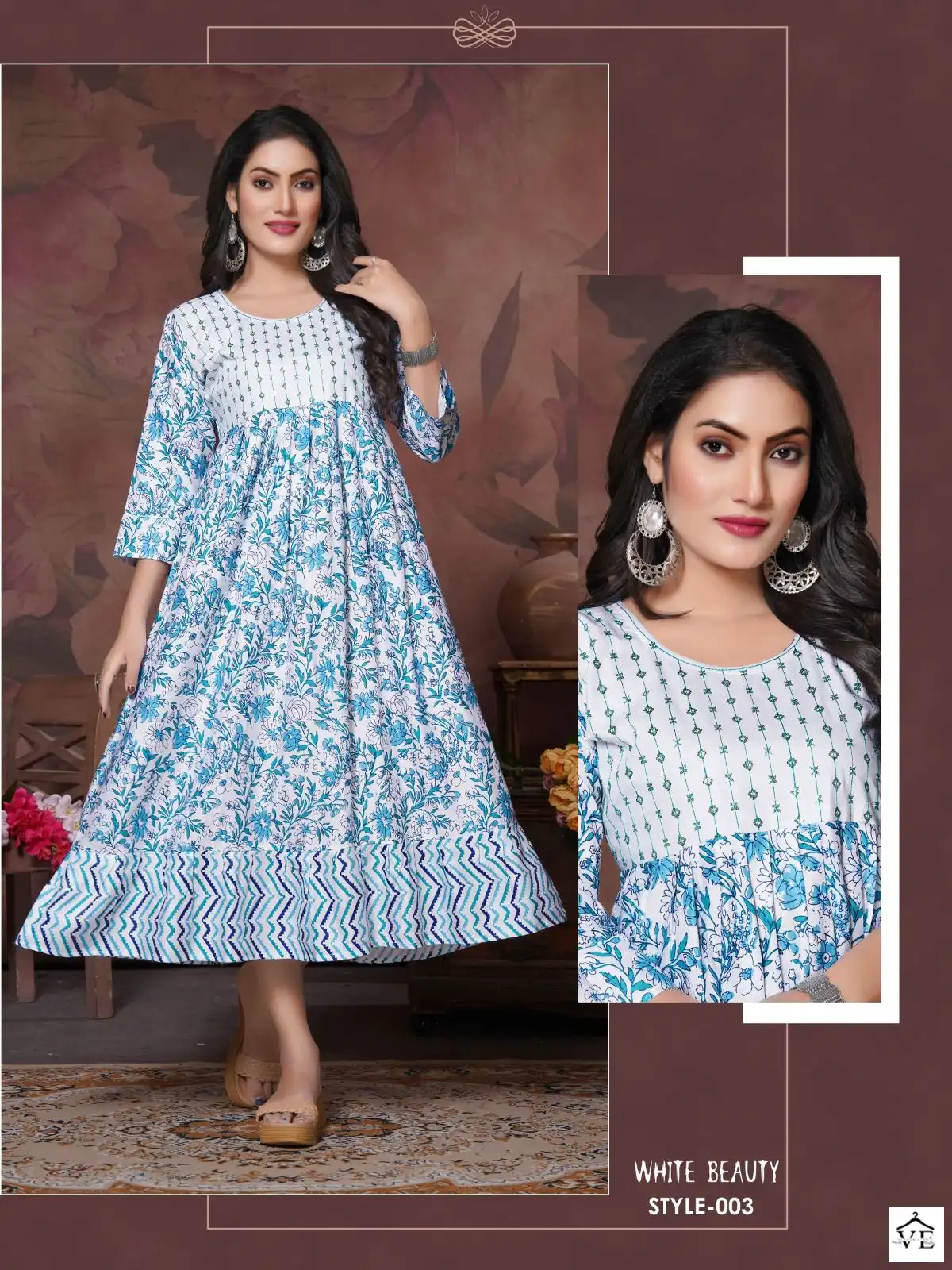 Vardan Ethnic Trendy White Beauty Vol 1 Rayon Plain Wholesale Fancy Kurtis Catalog — Wholesale Kurtis, MPA wholesale from Surat - Gallery Image 7