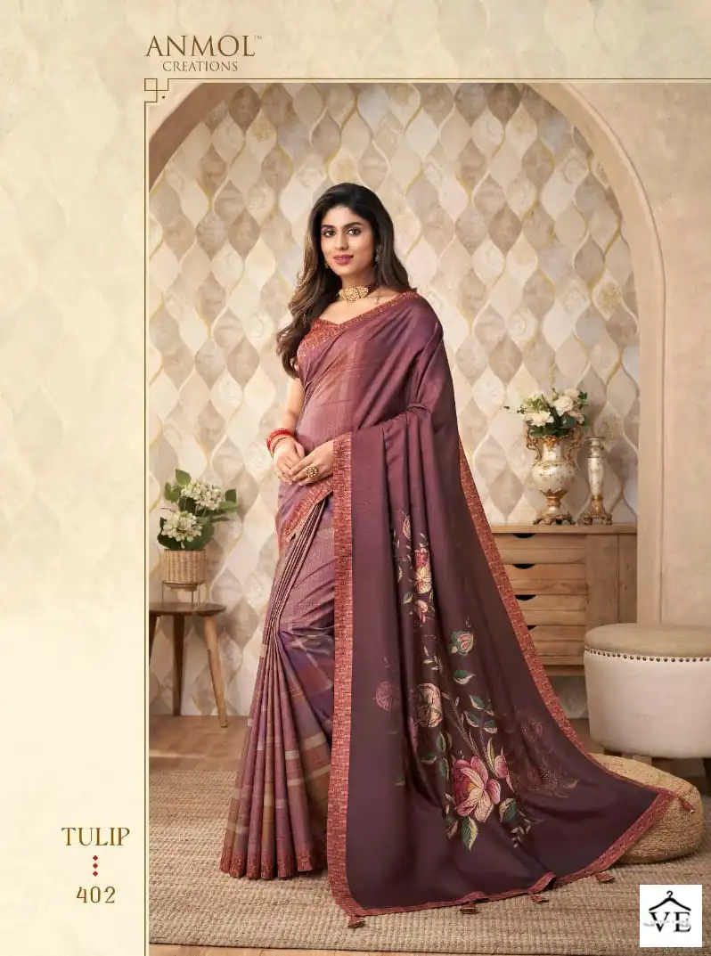 Anmol Tulip Vol 4 Silk Wholesale Fancy Sarees Catalog — Wholesale Sarees, MPA wholesale from Surat - Gallery Image 6