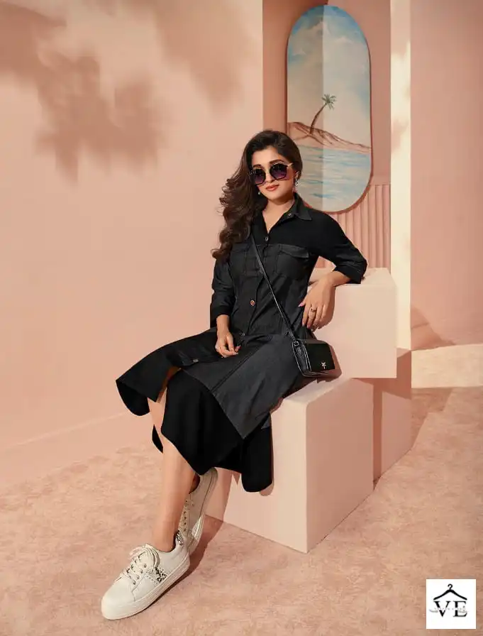 Vinay Tumbaa - The Denim-3 100% Denim Wholesale Kurti Catalog — Wholesale Kurtis, MPA wholesale from Surat — view 7
