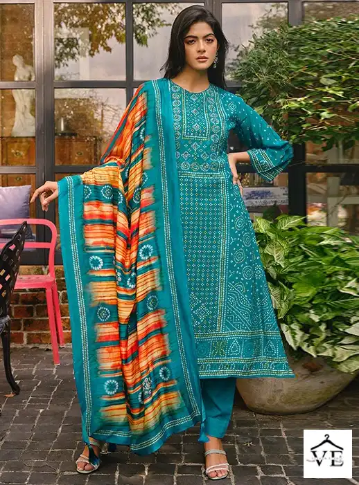 Prm Trendz Turaab Pure Muslin Silk Wholesale Salwar Suit Catalog — Wholesale Salwar Suits, MPA wholesale from Surat — view 1