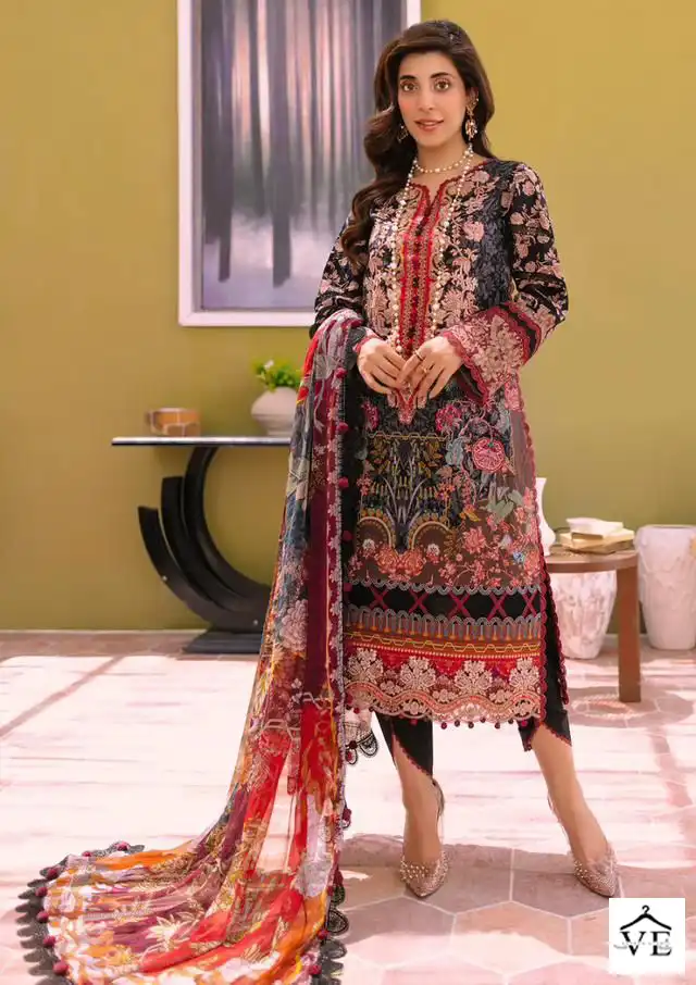 Firdous Taj 152 & 153 Pure Cotton Print Wholesale Pakistani Salwar Suit Catalog — Wholesale Salwar Suits, MPA wholesale from Surat - Gallery Image 2