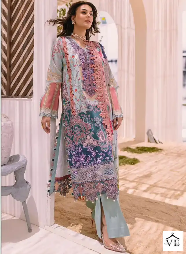 Firdous Taj 152 & 153 Pure Cotton Print Wholesale Pakistani Salwar Suit Catalog — Wholesale Salwar Suits, MPA wholesale from Surat — view 1