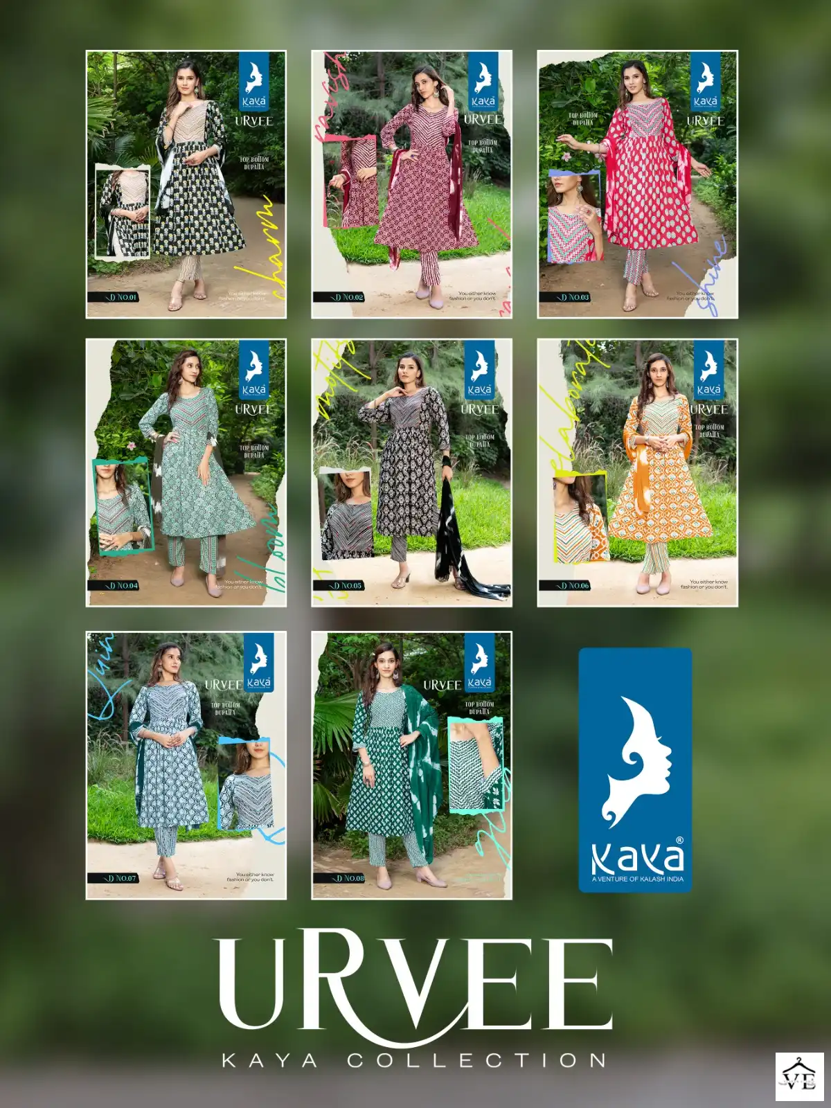 Kaya Urvee Rayon Wholesale Readymade Suit Catalog — Wholesale Salwar Suits, MPA wholesale from Surat — view 9