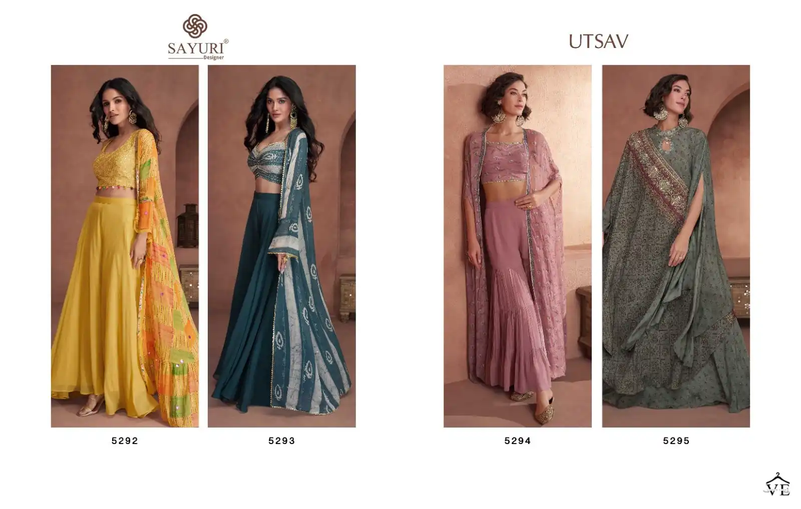 Sayuri Utsav Real Georgette Wholesale Designer Indo Western Catalog — Wholesale Salwar Suits, Sayuri Designer wholesale from Surat — view 5