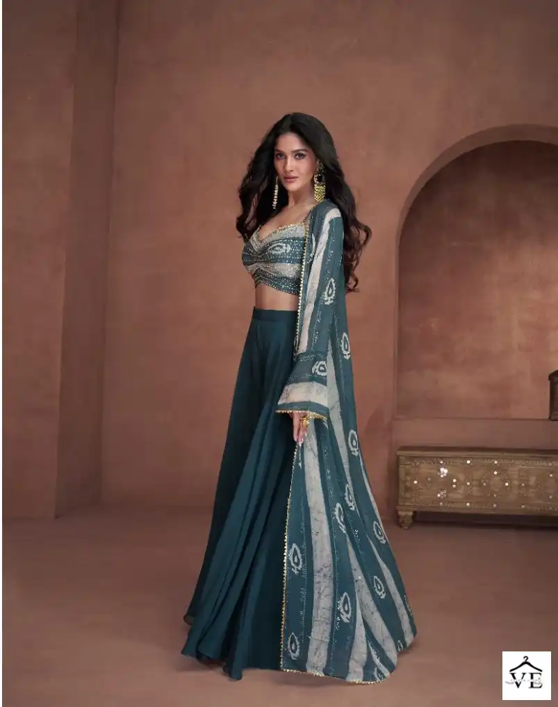 Sayuri Utsav Real Georgette Wholesale Designer Indo Western Catalog — Wholesale Salwar Suits, Sayuri Designer wholesale from Surat - Gallery Image 3
