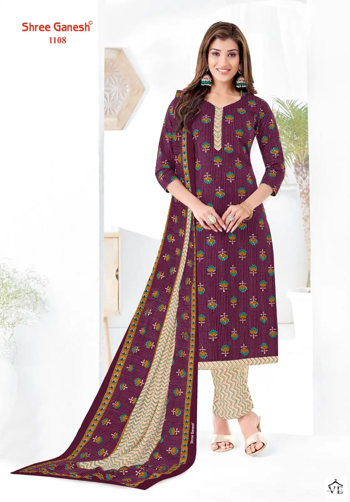 Shree Ganesh Vaani Vol 1 Cotton Wholesale Regular Wear Salwar Suit Catalog — Wholesale Salwar Suits, MPA wholesale from Surat - Gallery Image 10