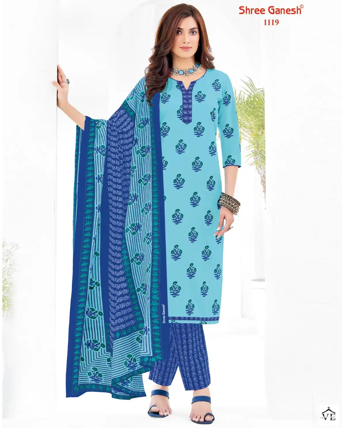 Shree Ganesh Vaani Vol 1 Cotton Wholesale Regular Wear Salwar Suit Catalog — Wholesale Salwar Suits, MPA wholesale from Surat — view 1