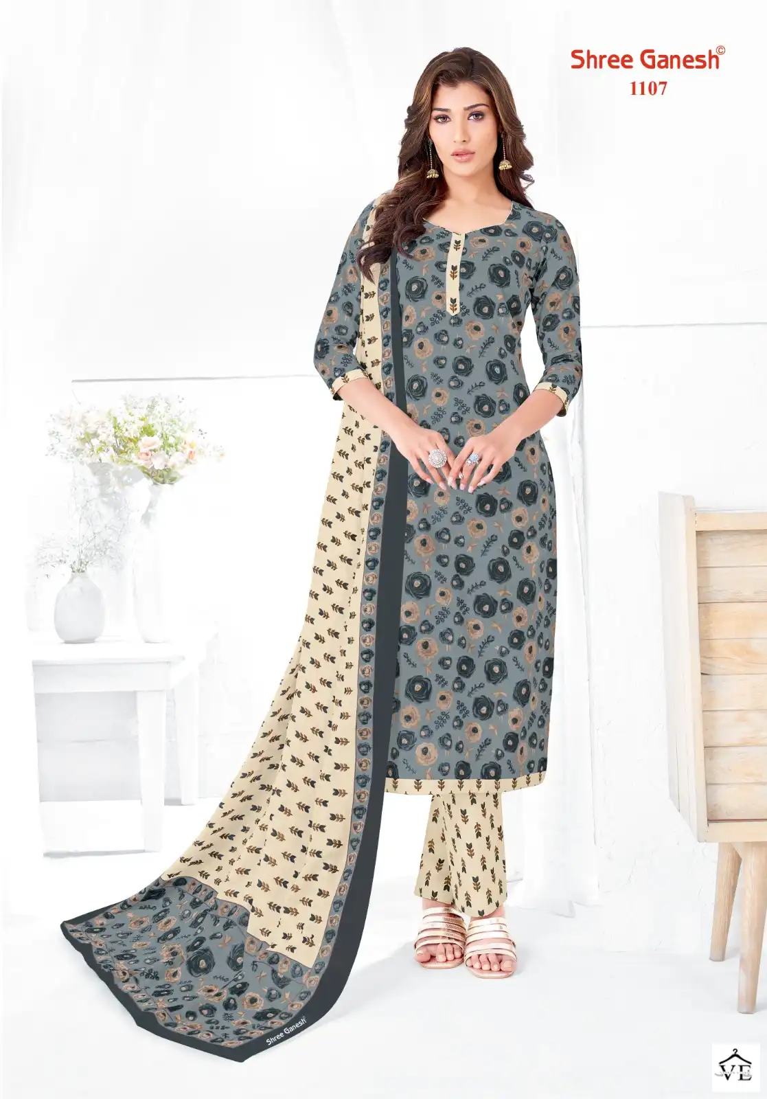 Shree Ganesh Vaani Vol 1 Cotton Wholesale Regular Wear Salwar Suit Catalog — Wholesale Salwar Suits, MPA wholesale from Surat - Gallery Image 16