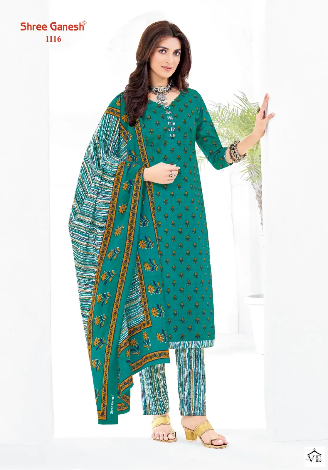 Shree Ganesh Vaani Vol 1 Cotton Wholesale Regular Wear Salwar Suit Catalog — Wholesale Salwar Suits, MPA wholesale from Surat - Gallery Image 17