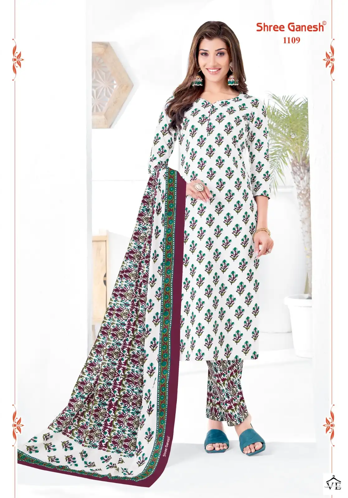 Shree Ganesh Vaani Vol 1 Cotton Wholesale Regular Wear Salwar Suit Catalog — Wholesale Salwar Suits, MPA wholesale from Surat - Gallery Image 18