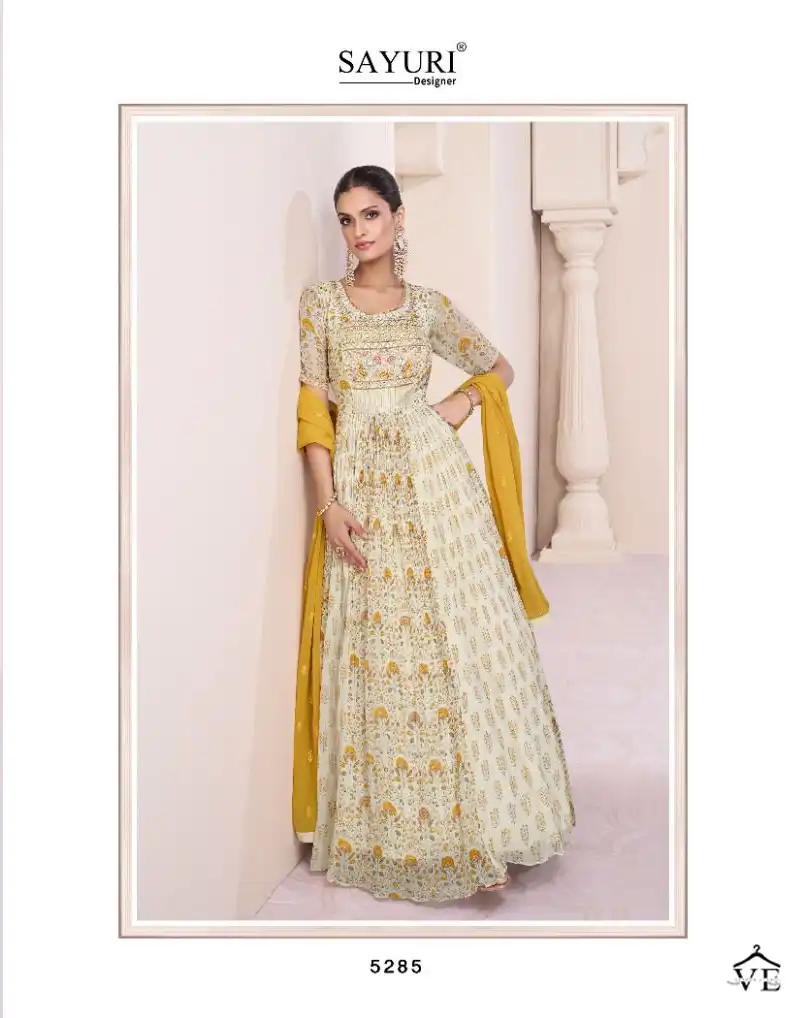 Sayuri Vartika Real Georgette Wholesale Designer Readymade Suits Catalog — Wholesale Salwar Suits, Sayuri Designer wholesale from Surat - Gallery Image 2