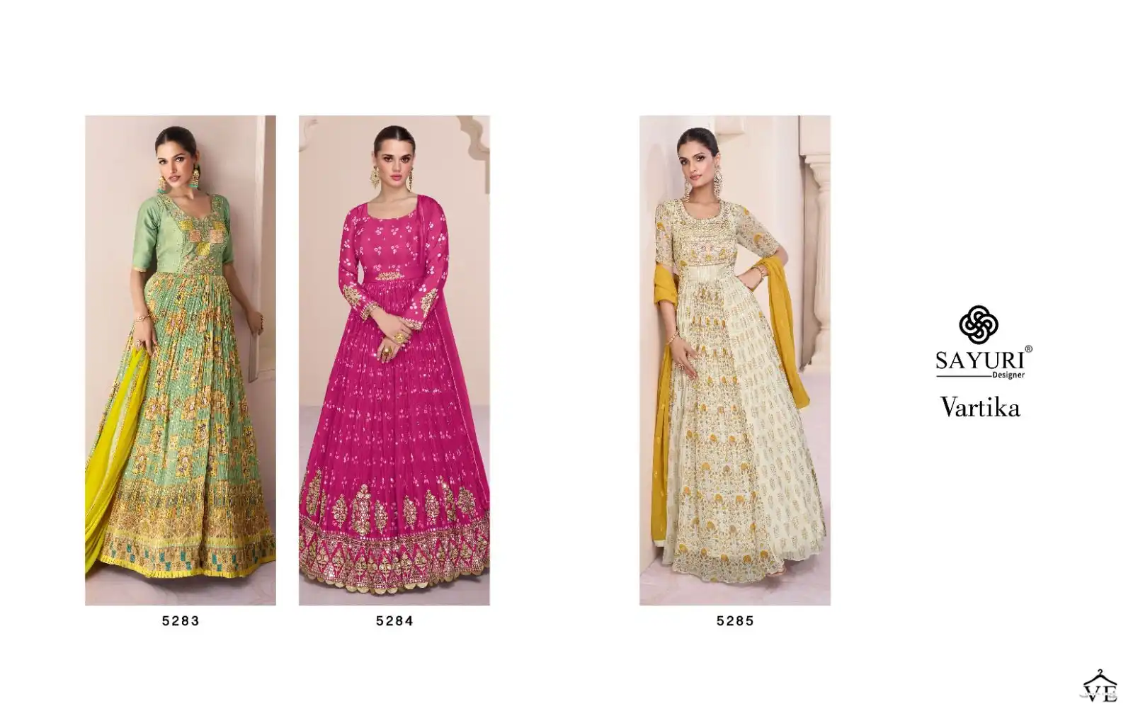Sayuri Vartika Real Georgette Wholesale Designer Readymade Suits Catalog — Wholesale Salwar Suits, Sayuri Designer wholesale from Surat — view 4