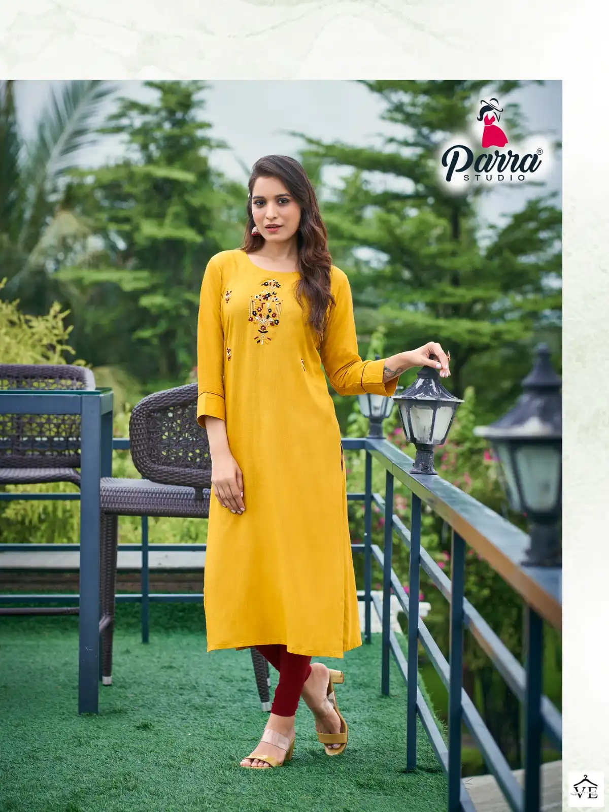 Parra Studio Vastram Vol 10 Pure Rayon Sulb 14 Kg Wholesale Kurtis Catalog — Wholesale Kurtis, MPA wholesale from Surat - Gallery Image 4
