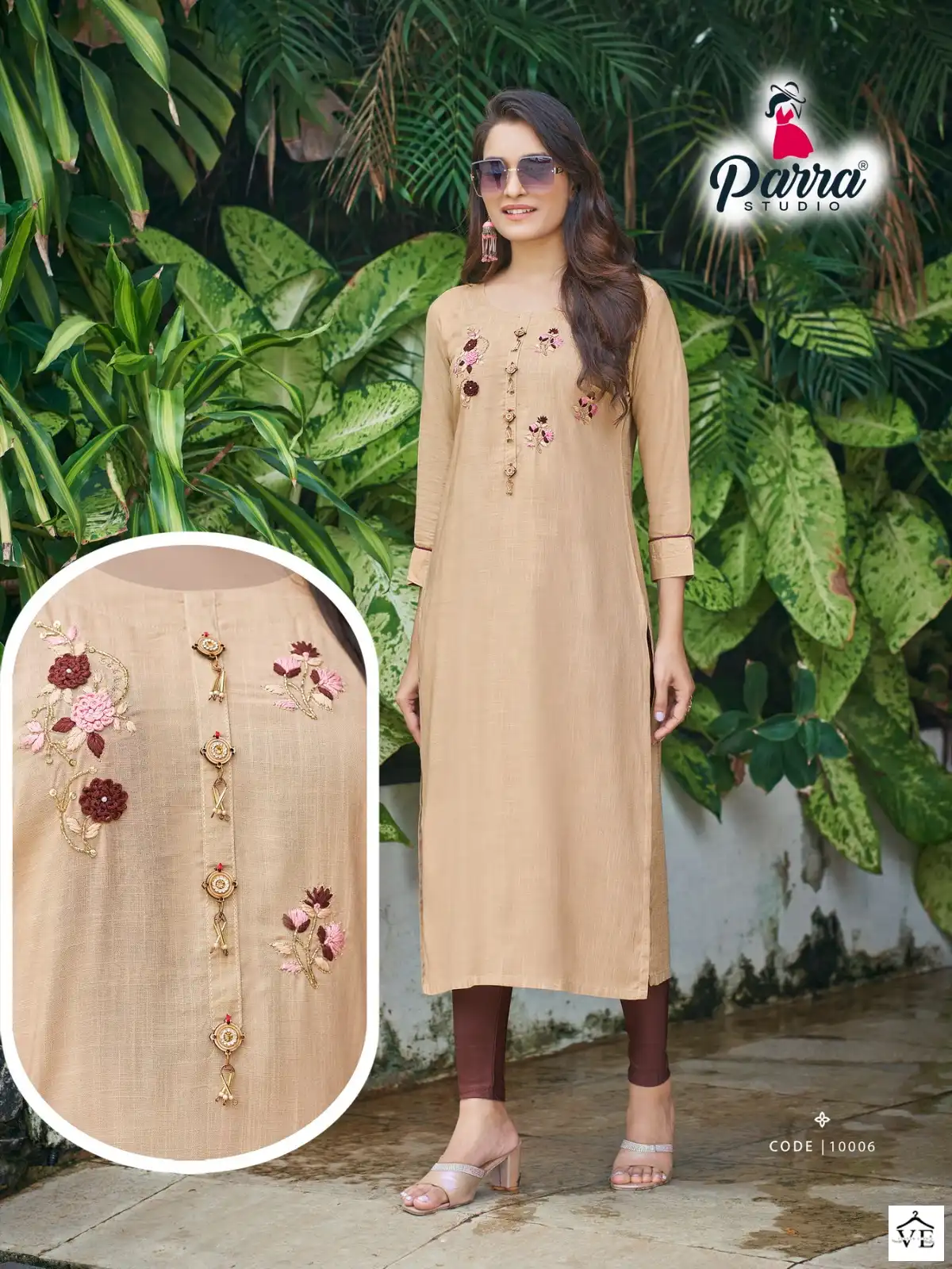 Parra Studio Vastram Vol 10 Pure Rayon Sulb 14 Kg Wholesale Kurtis Catalog — Wholesale Kurtis, MPA wholesale from Surat - Gallery Image 7